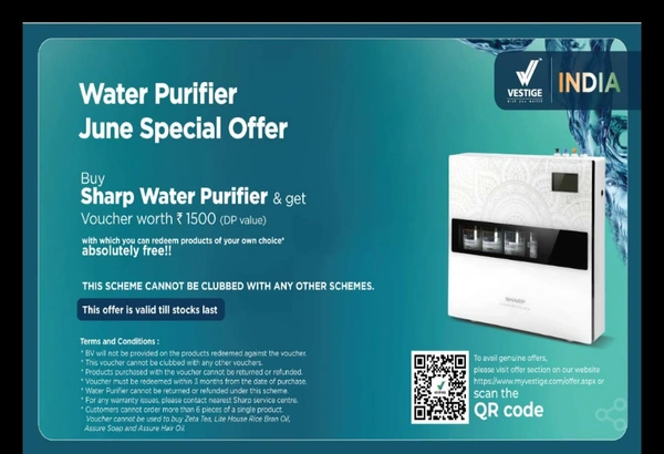 Vestige Sharp Accurate Minerals Water Purifier 